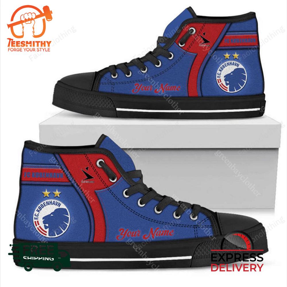 Copenhagen Personalized High Top Canvas Shoes