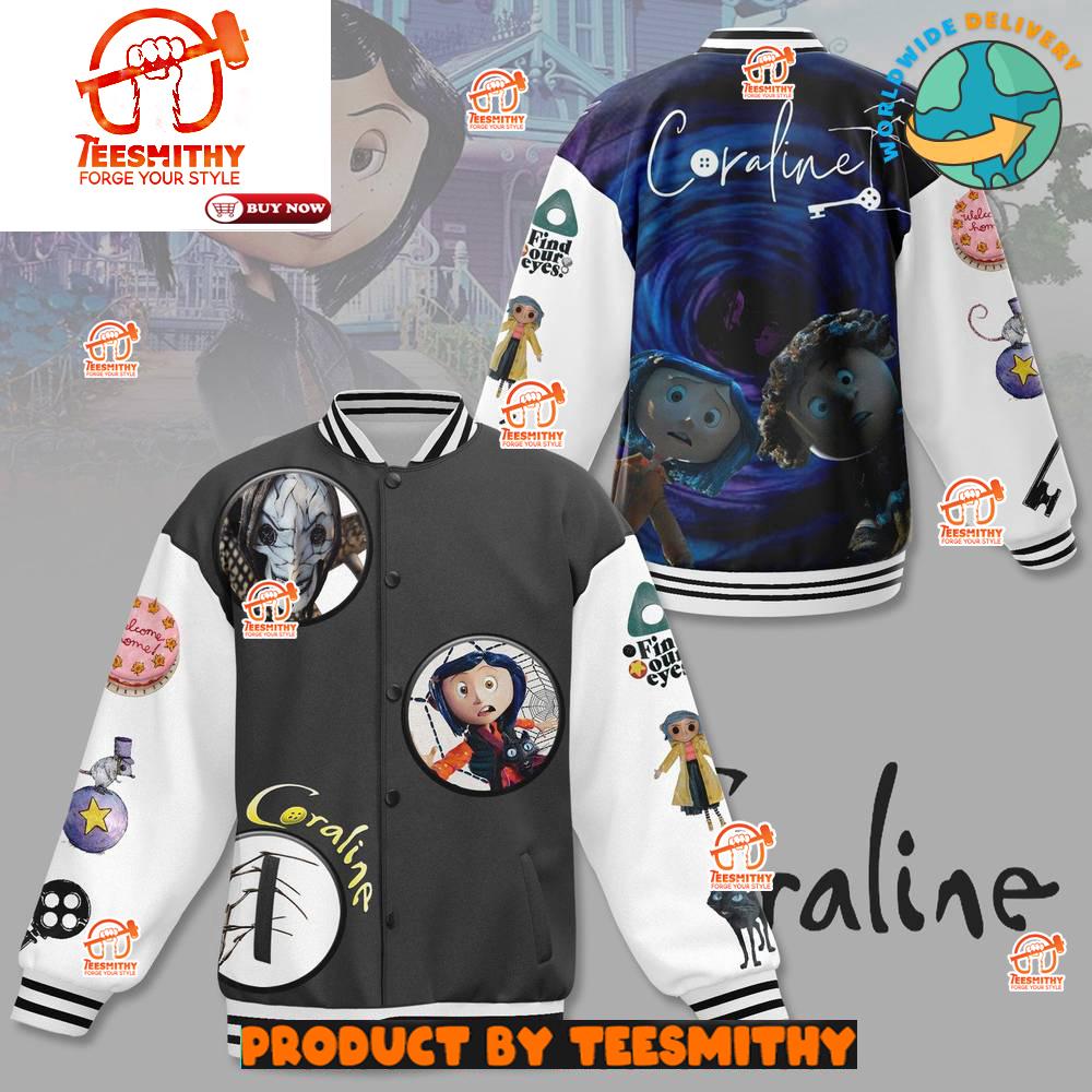 Coraline 2024 Welcome Home Baseball Jacket