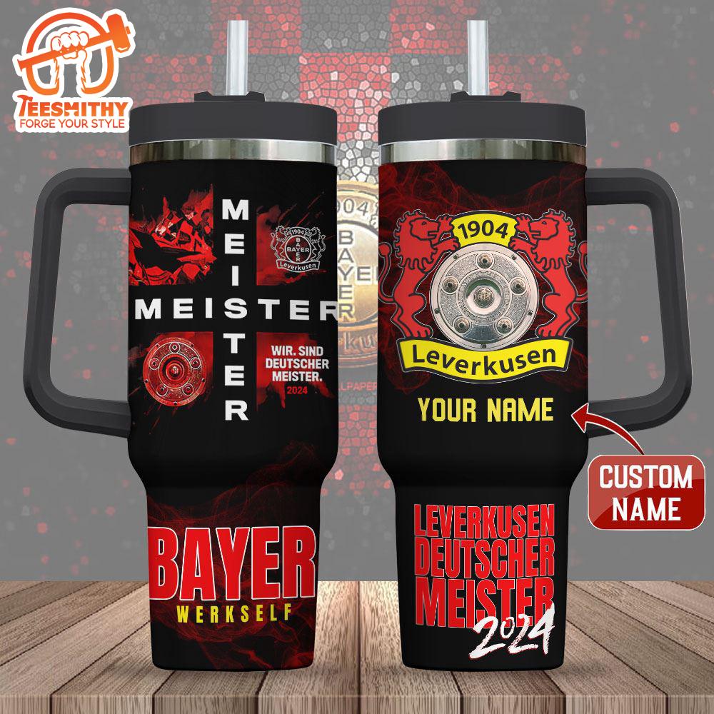 Custom Name Bayer Leverkusen 40oz Stanley Tumbler Christmas Tumbler 40OZ