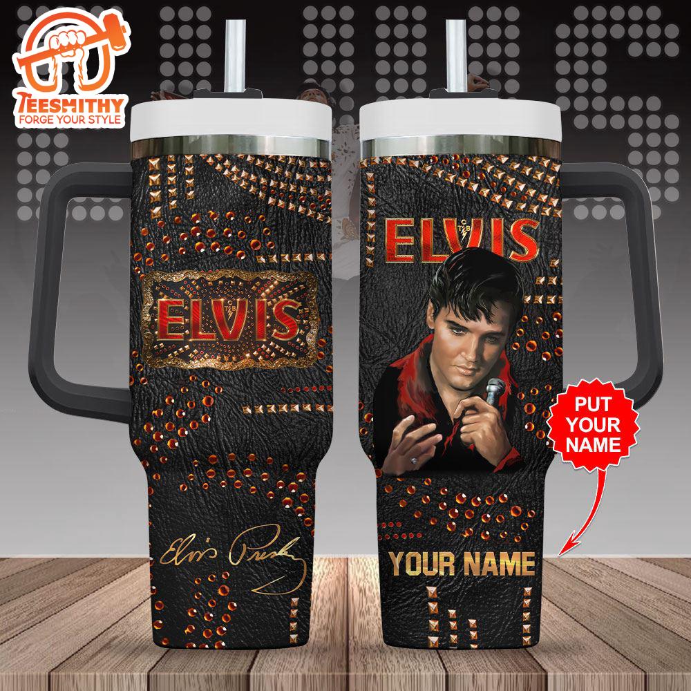 Custom Name Elvis Presley 40oz Stanley Tumbler