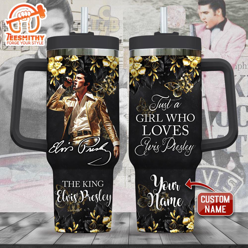 Custom Name Elvis Presley The King 40oz Stanley Tumbler