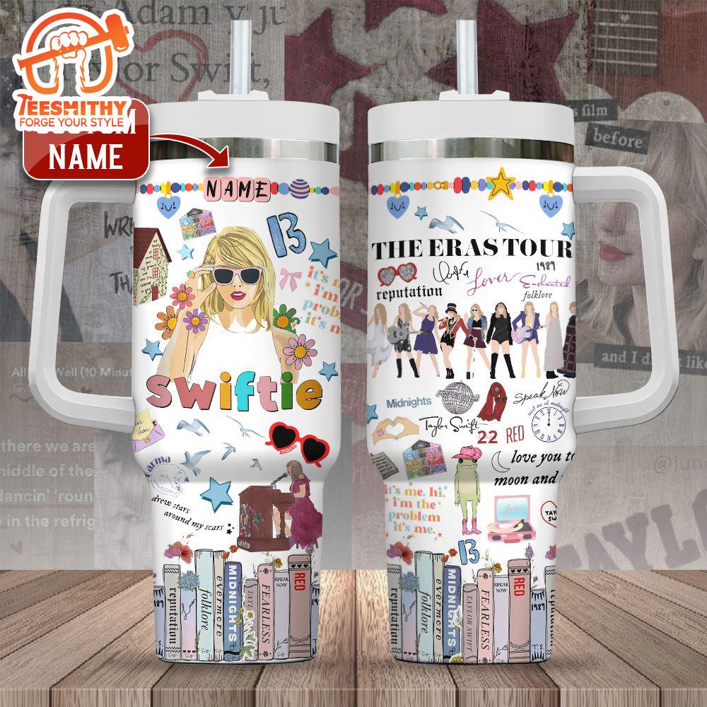 Custom Name Taylor Swift Swiftie 40oz Stanley Tumbler