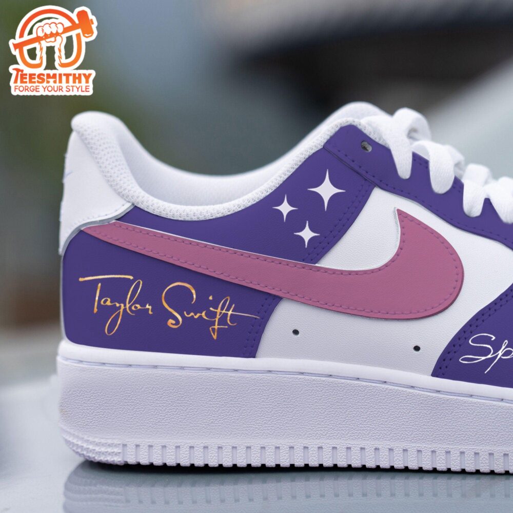 Custom Speak Now Taylor’s Nike Air Force 1 Purple And Pink