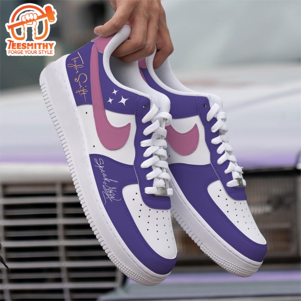 Custom Speak Now Taylor’s Nike Air Force 1 Purple And Pink