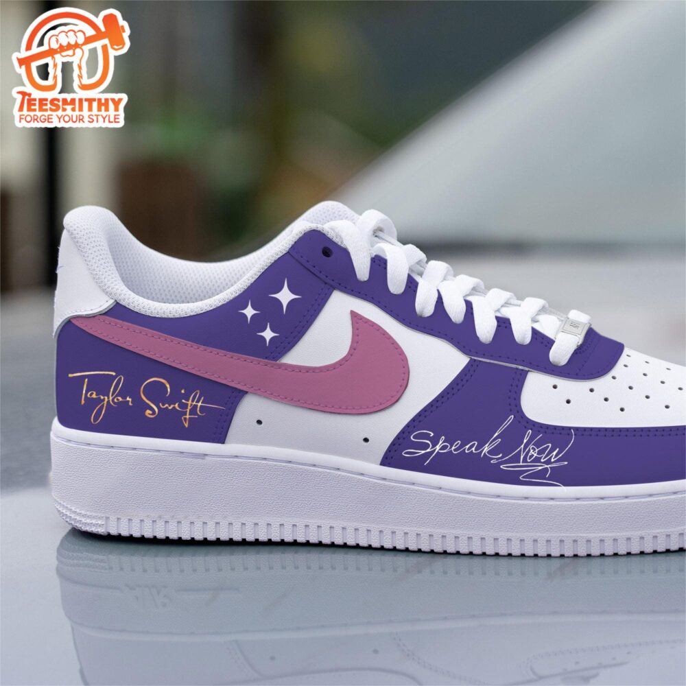 Custom Speak Now Taylor’s Nike Air Force 1 Purple And Pink