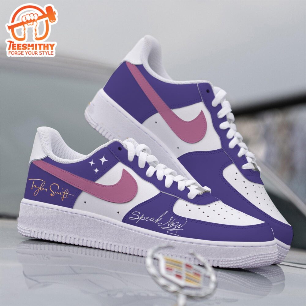 Custom Speak Now Taylor’s Nike Air Force 1 Purple And Pink