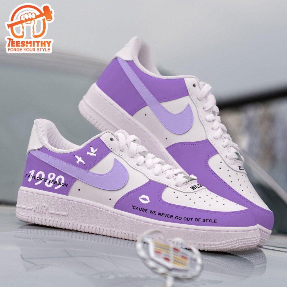 Custom Taylor’s Nike Air Force 1 Shoes Pastel Purple