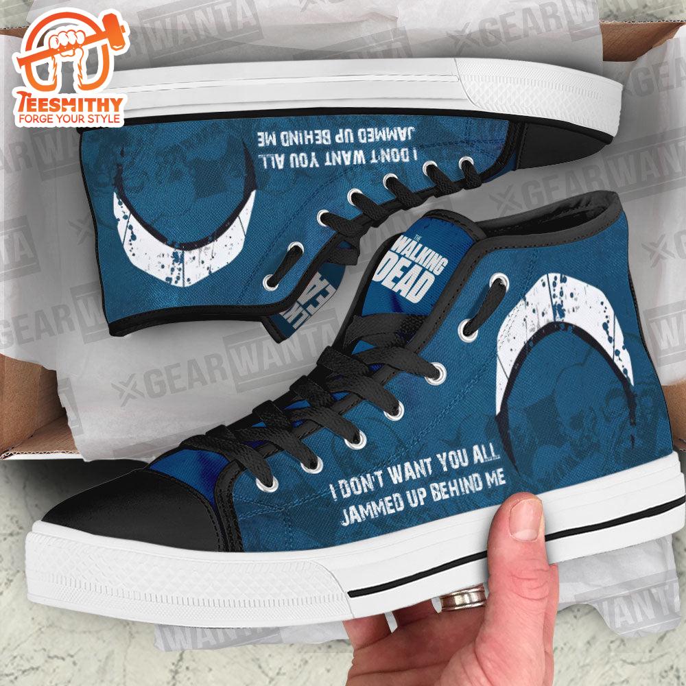 Custom The Walking Dead High Top Shoes