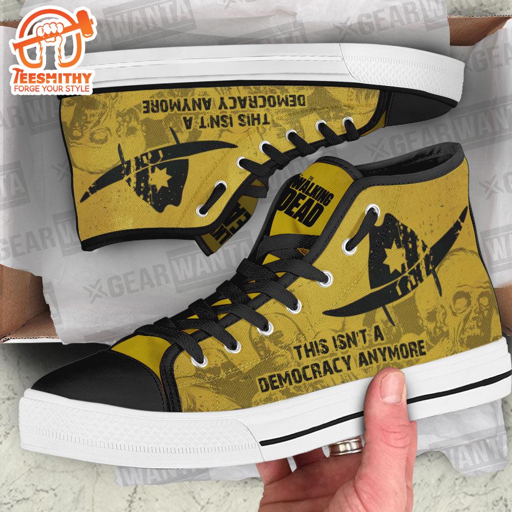 Custom The Walking Dead High Top Sneaker