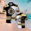 Customized NHL Boston Bruins Mix Jersey Style Polo Shirt