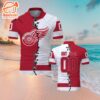 Customized NHL Detroit Red Wings Mix Jersey Style Polo Shirt