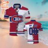 Customized NHL Montreal Canadiens Mix Jersey Style Polo Shirt