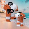 Customized NHL Philadelphia Flyers Mix Jersey Style Polo Shirt