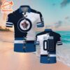 Customized NHL Winnipeg Jets Mix Jersey Style Polo Shirt