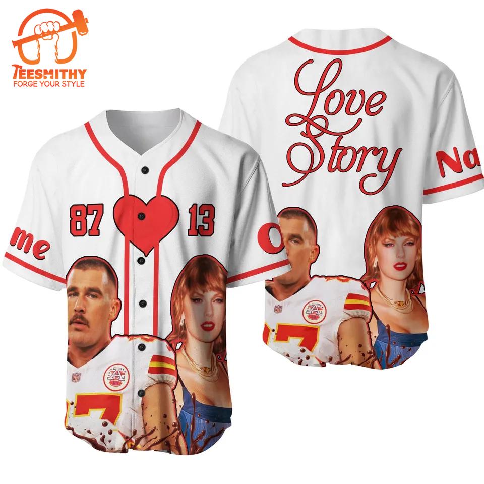 Customized Travis Taylor Swift Tk 87 Baseball Jersey