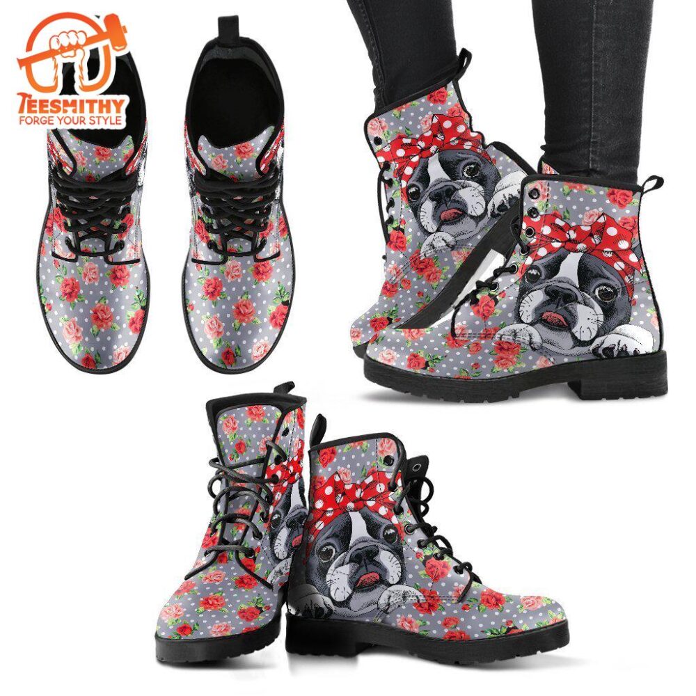 Cute Boston Terrier Boots