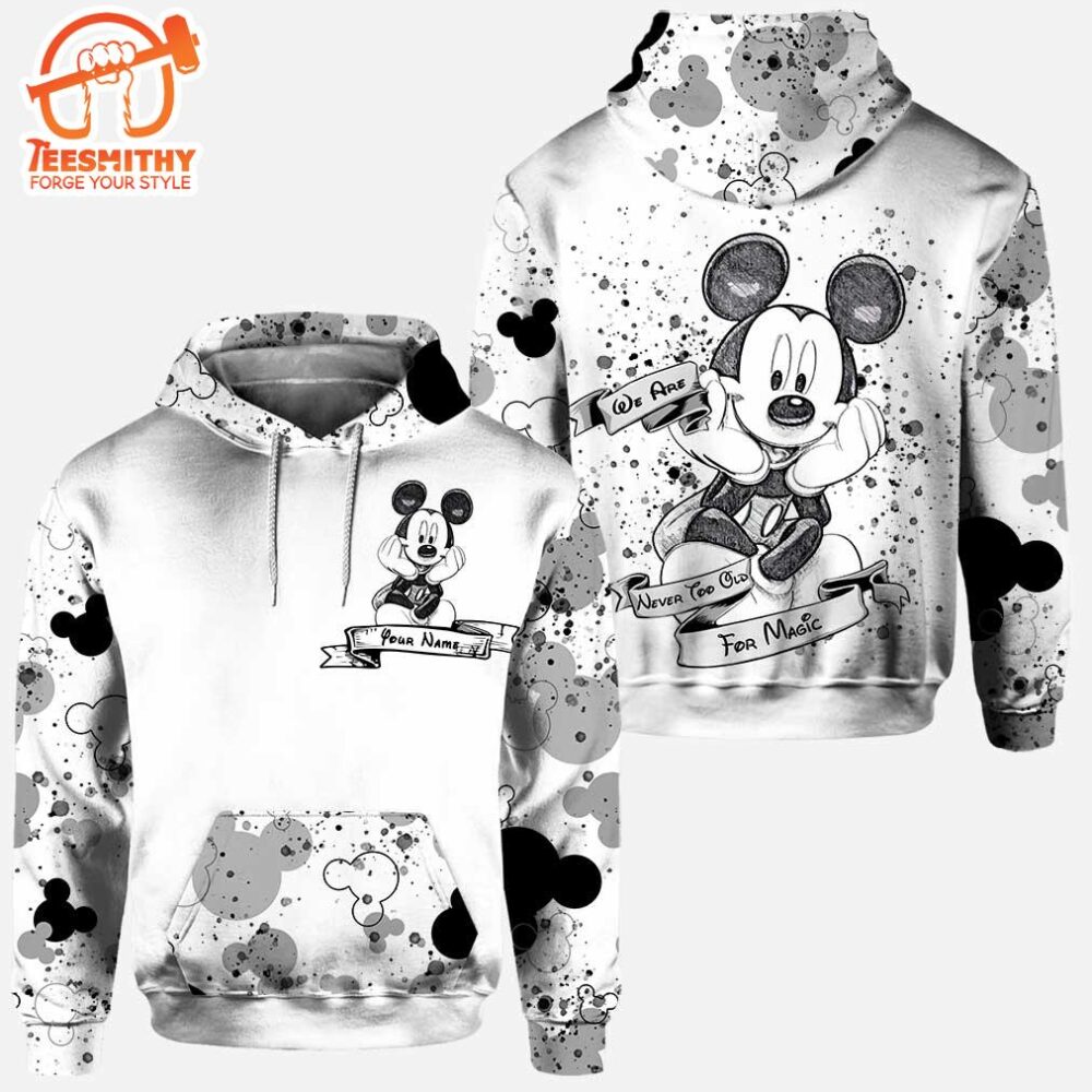 Cute Mickey Mouse Ears - Personalized Hoodie and Leggings Set