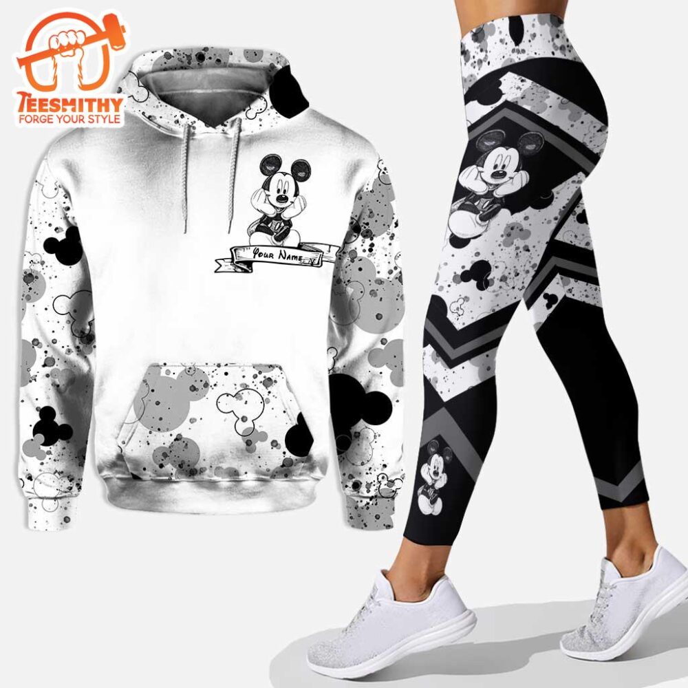 Cute Mickey Mouse Ears – Personalized Hoodie and Leggings Set