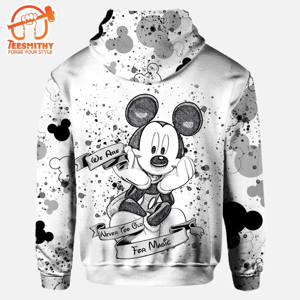 Cute Mickey Mouse Ears – Personalized Hoodie and Leggings Set