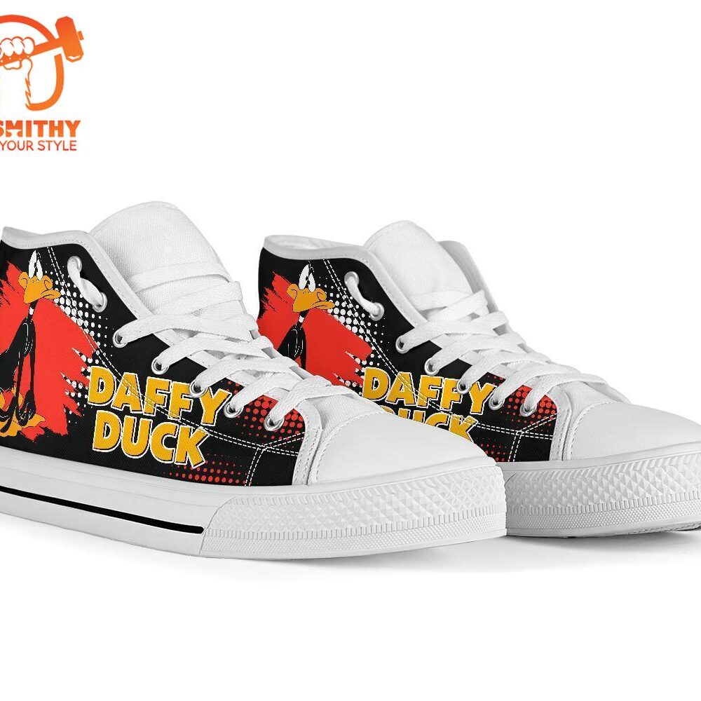 Daffy Duck High Top Shoes Looney Tunes Fan