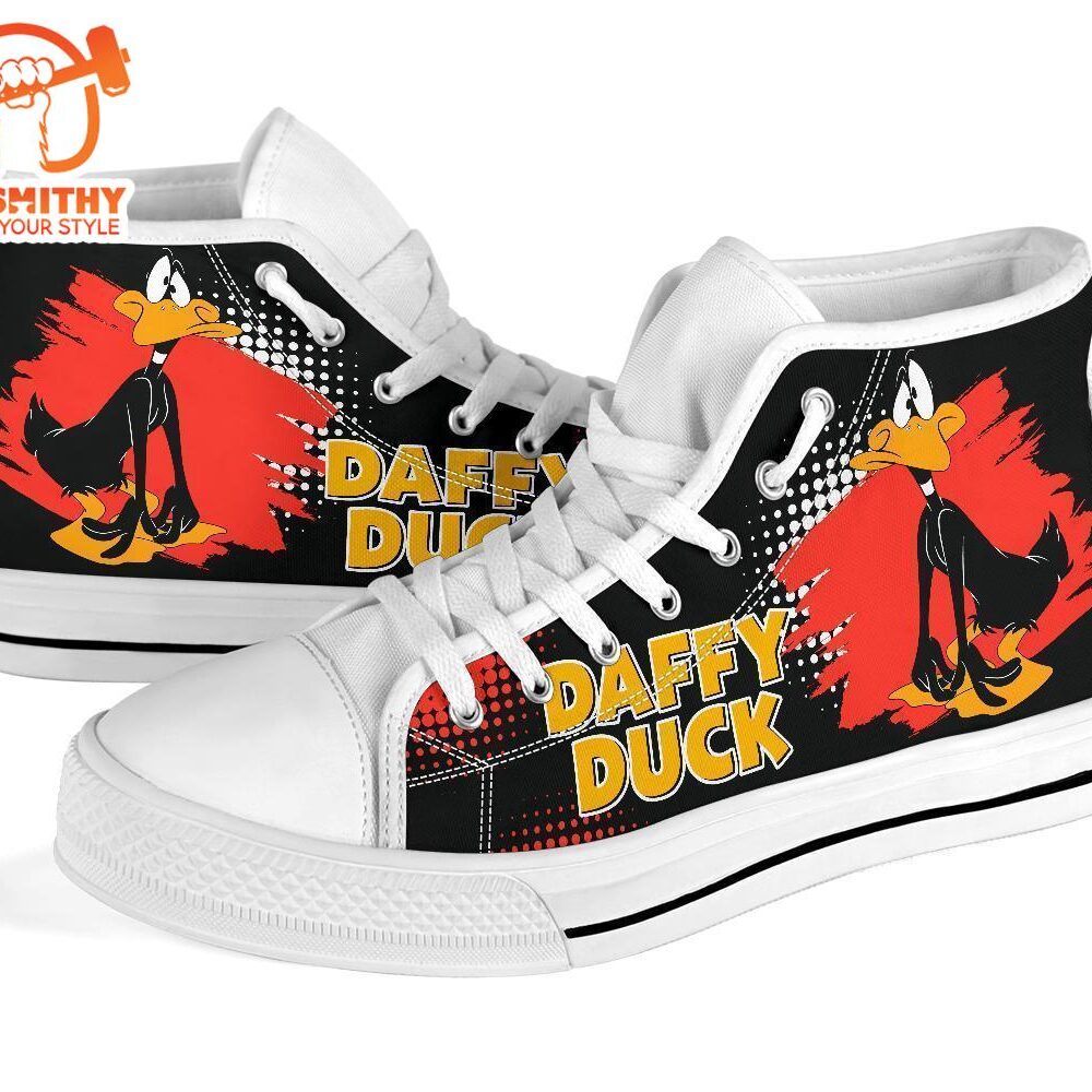 Daffy Duck High Top Shoes Looney Tunes Fan