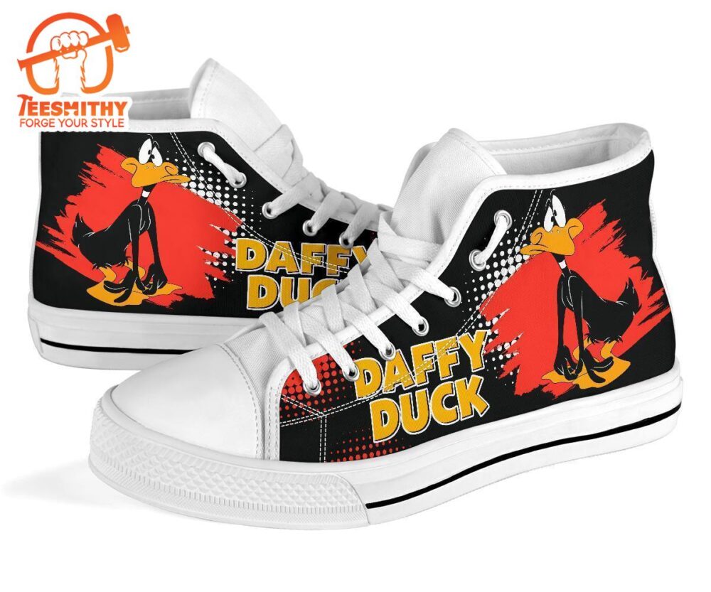 Daffy Duck High Top Shoes Looney Tunes Fan