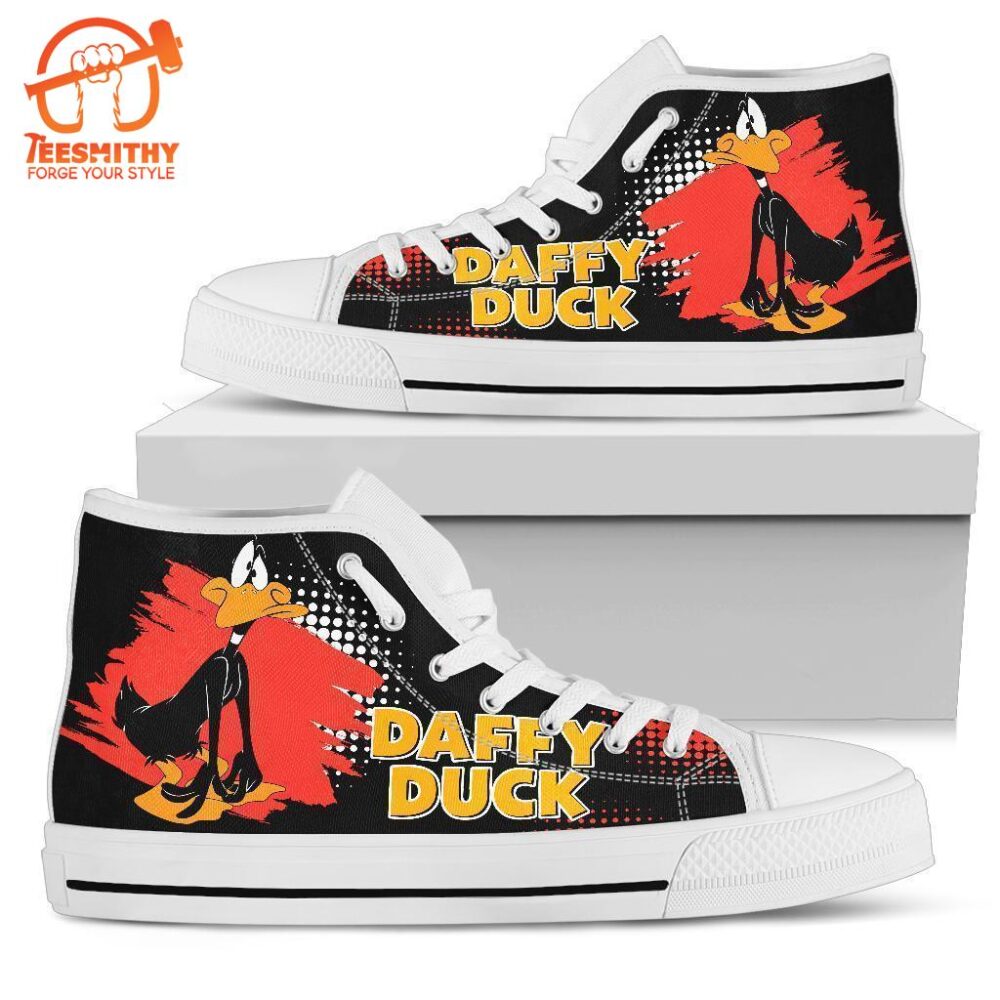 Daffy Duck High Top Shoes Looney Tunes Fan