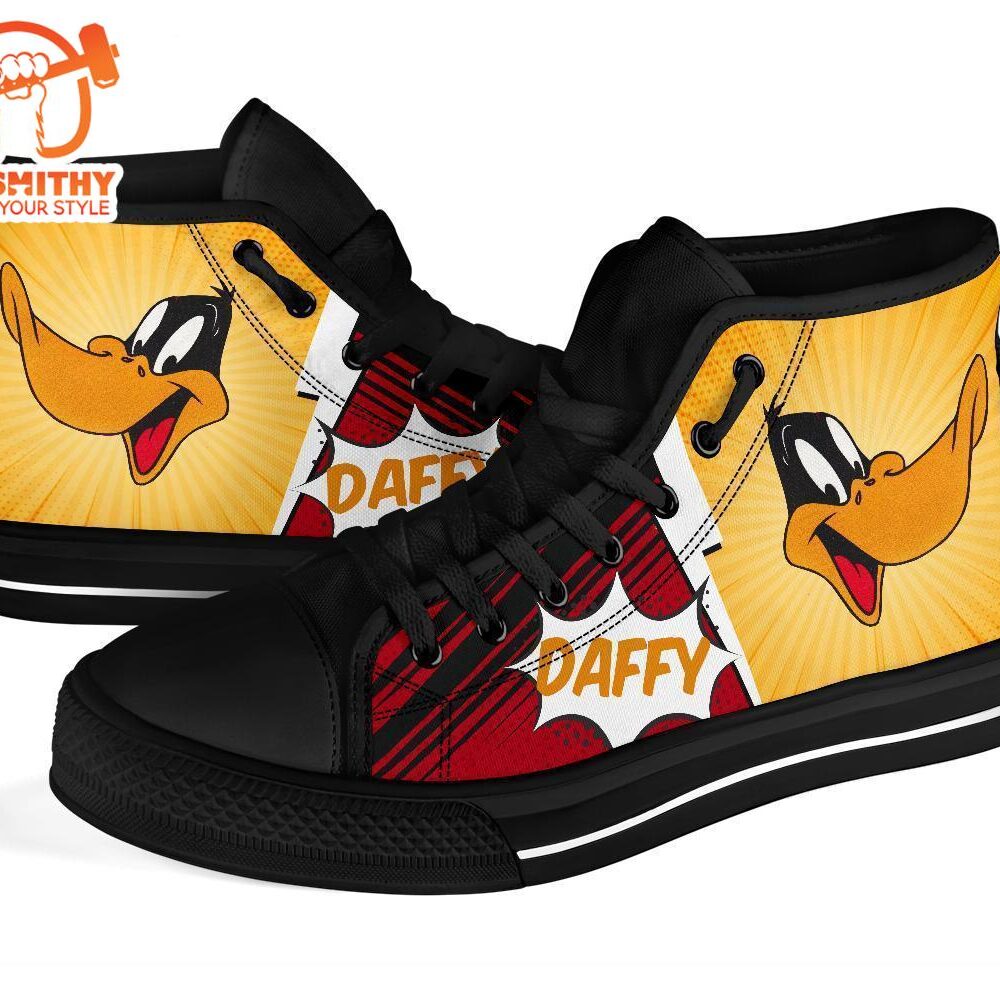 Daffy Duck Sneakers Fan High Top Shoes Custom