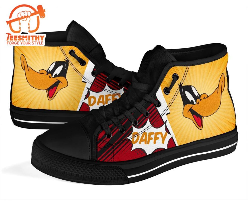 Daffy Duck Sneakers Fan High Top Shoes Custom