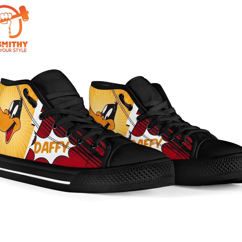 Daffy Duck Sneakers Fan High Top Shoes Custom