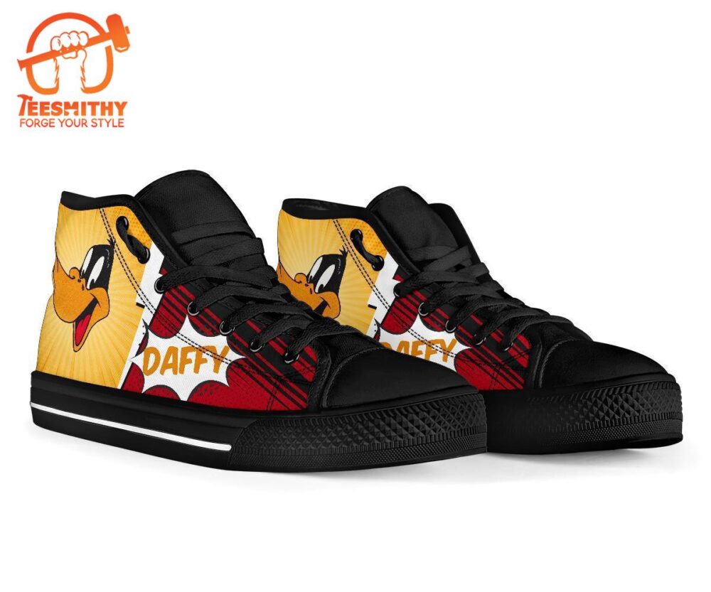 Daffy Duck Sneakers Fan High Top Shoes Custom