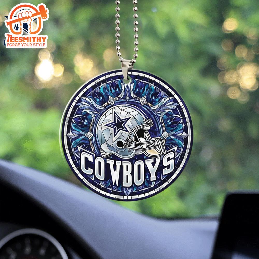 Dallas Cowboys Custom Shape 2-sided Acrylic Car Ornament