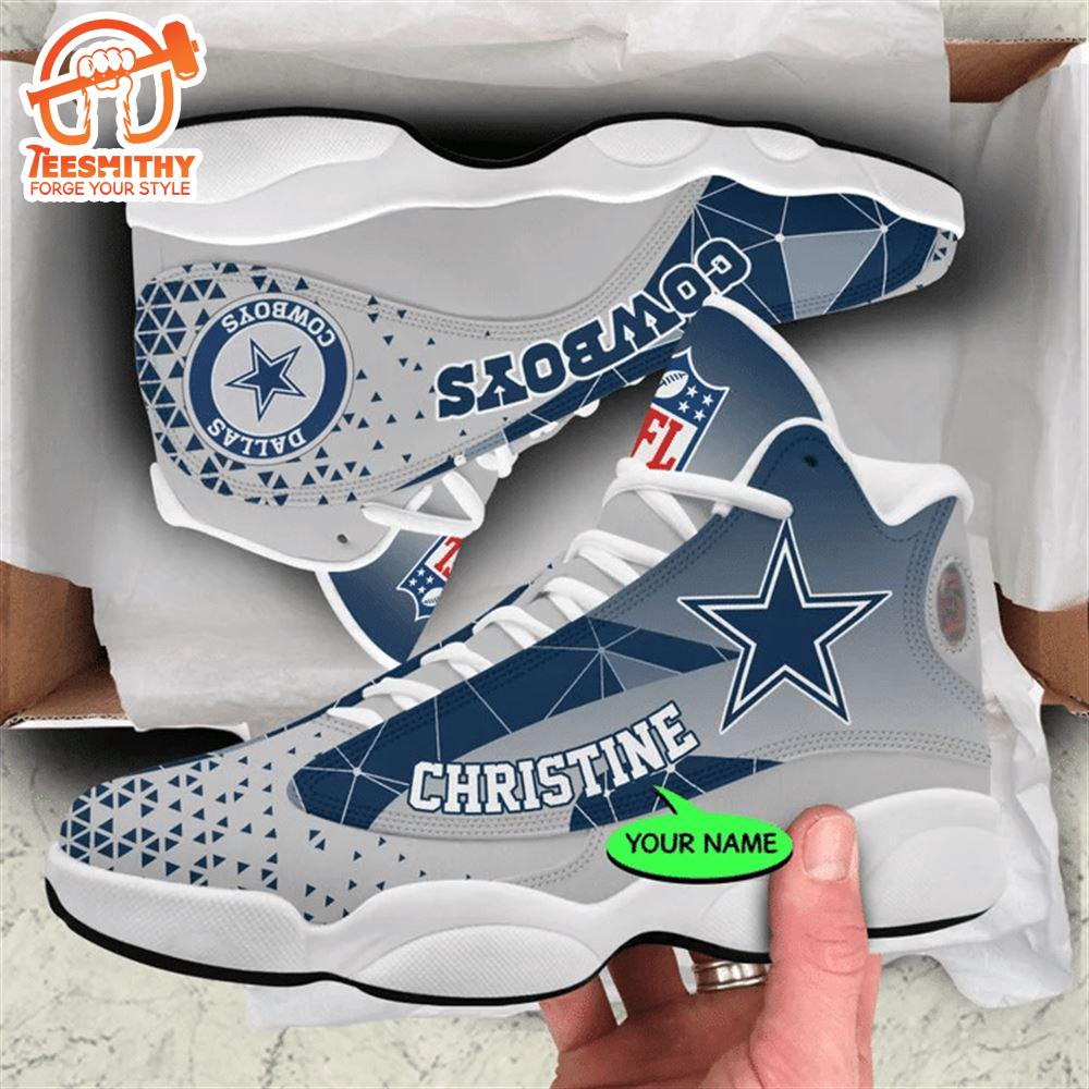 Dallas Cowboys NFL Personalized Jordan 13 Shoes  Gift Christmas