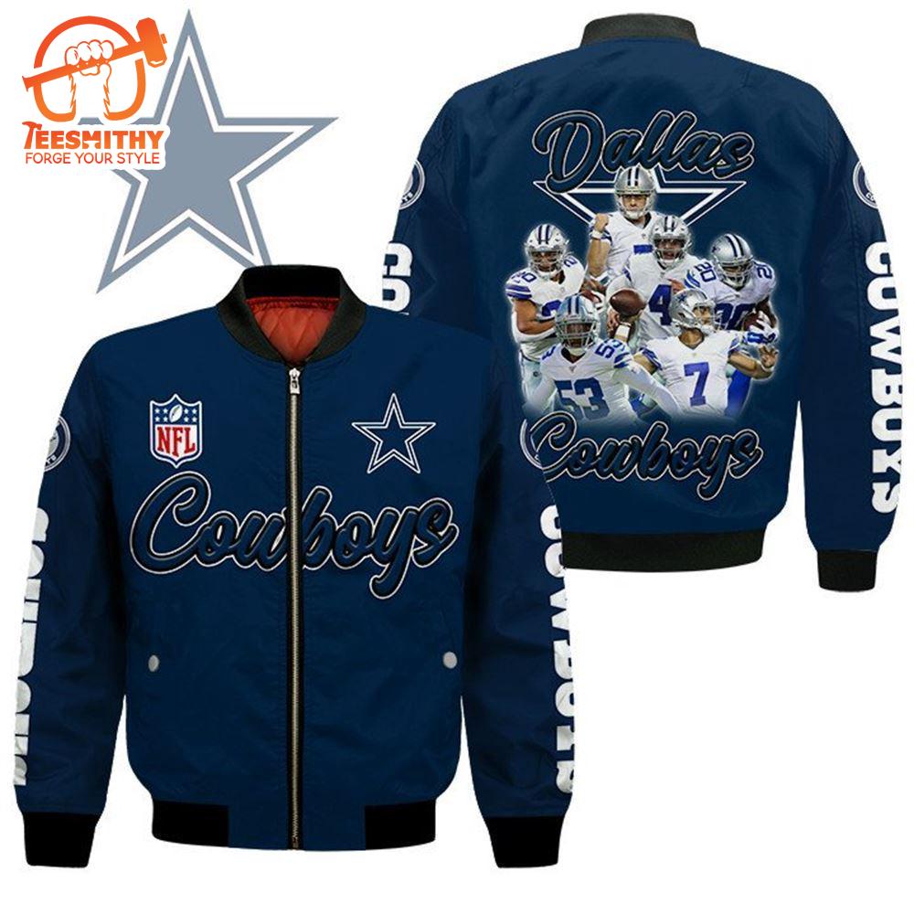 Dallas Cowboys Players Nfl Bomber Jacket  Gift For Fans