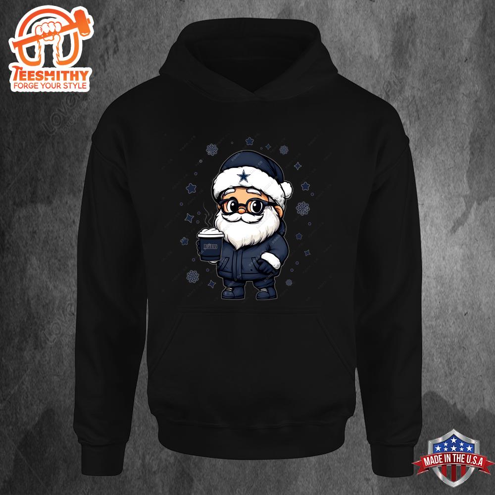 Dallas Cowboys Santa Christmas Football Hoodie