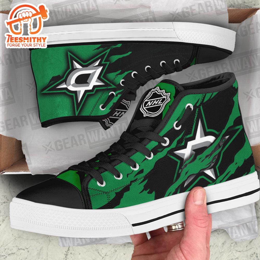 Dallas Stars High Top Shoes Custom For Fans