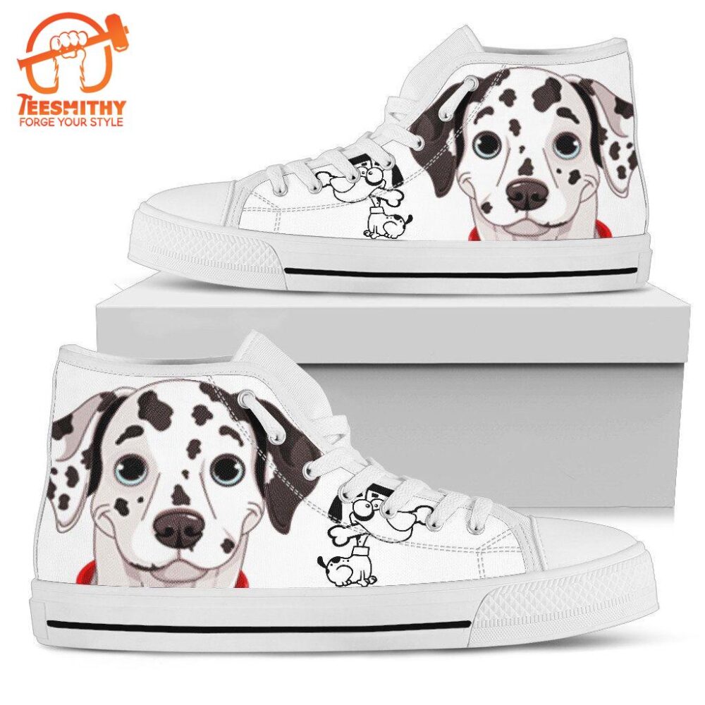 Dalmatian High Top Shoes Funny