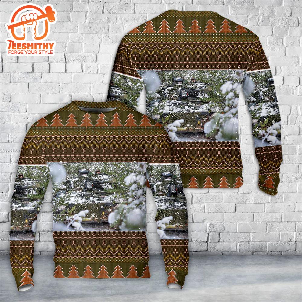 Danish Army CV9035DK Vehicle Christmas Sweater 3D  Gift Christmas