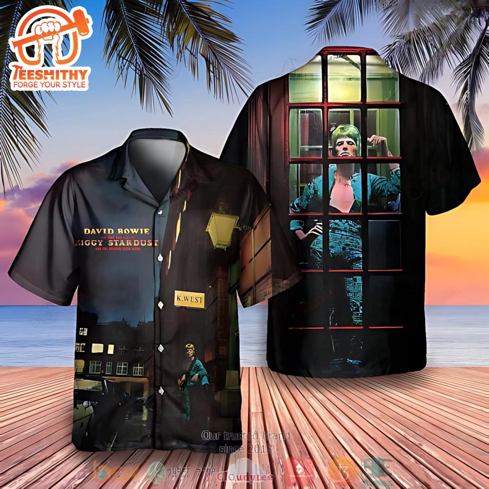 David Bowie The Rise And Fall Of Ziggy Stardust And The Spiders From Mars Hawaiian Shirt