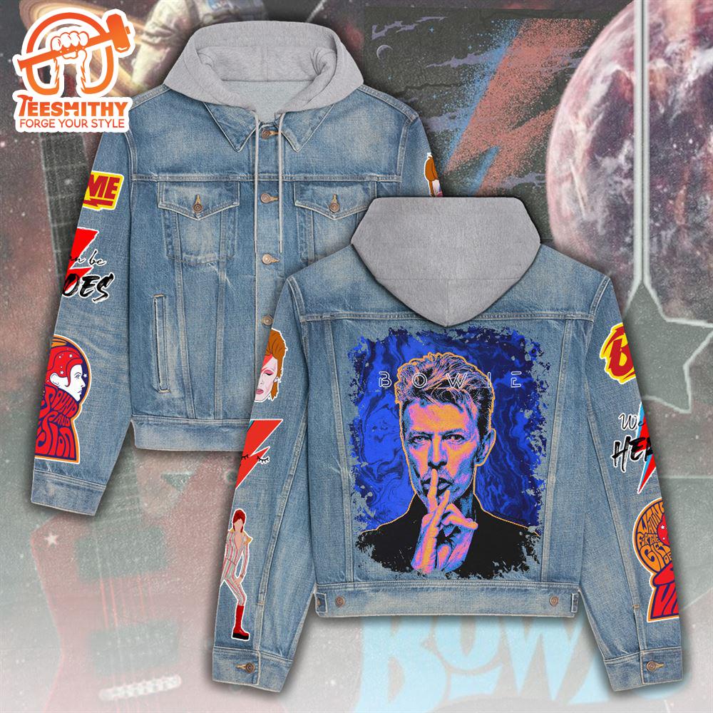 David Bowie Women’s Denim Hood Jacket