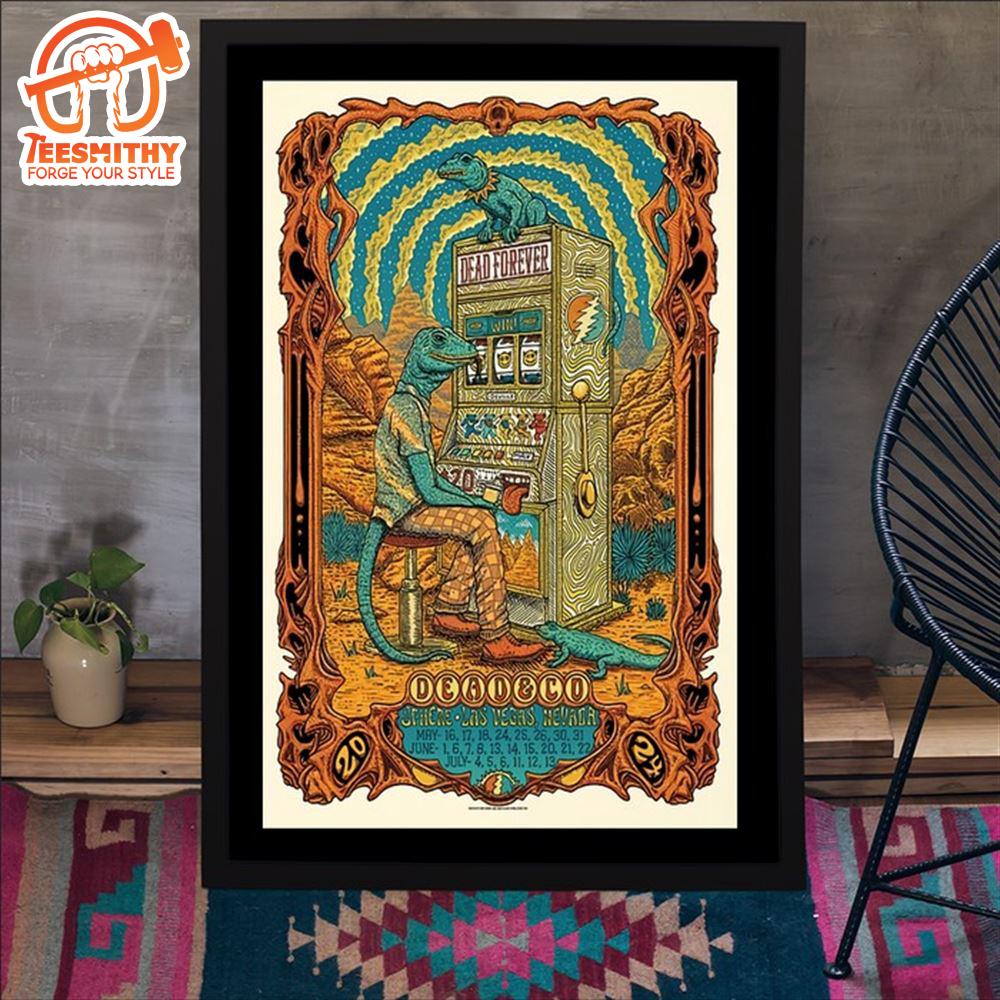 Dead And CO 2024 Tour At Sphere In Las Vegas NV Poster Canvas