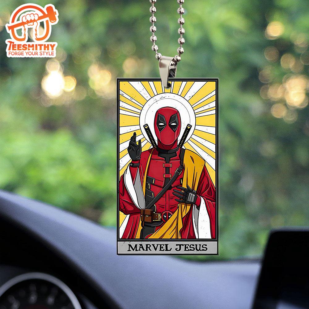 Deadpool Custom Shape 2-sided Acrylic Car Ornament