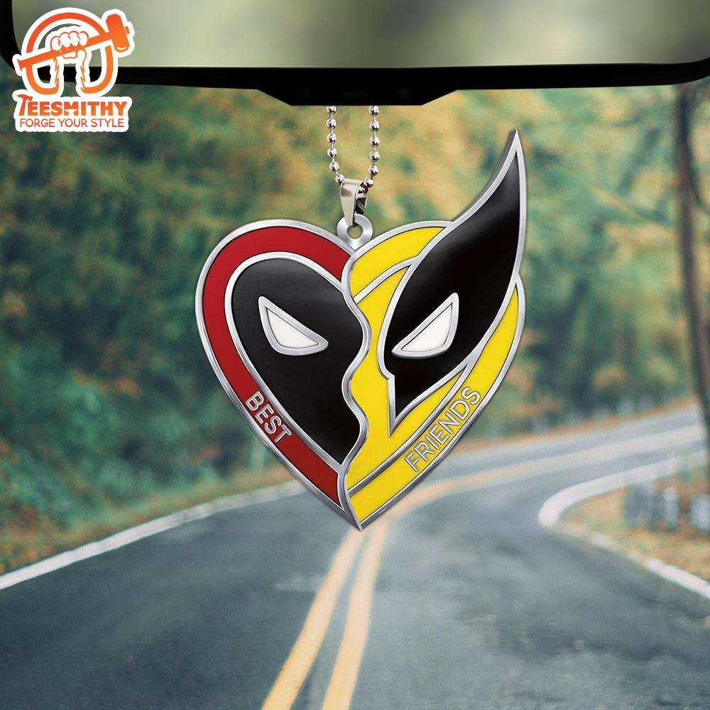 Deadpool x Wolverine Custom Shape 1-sided Acrylic Car Ornament