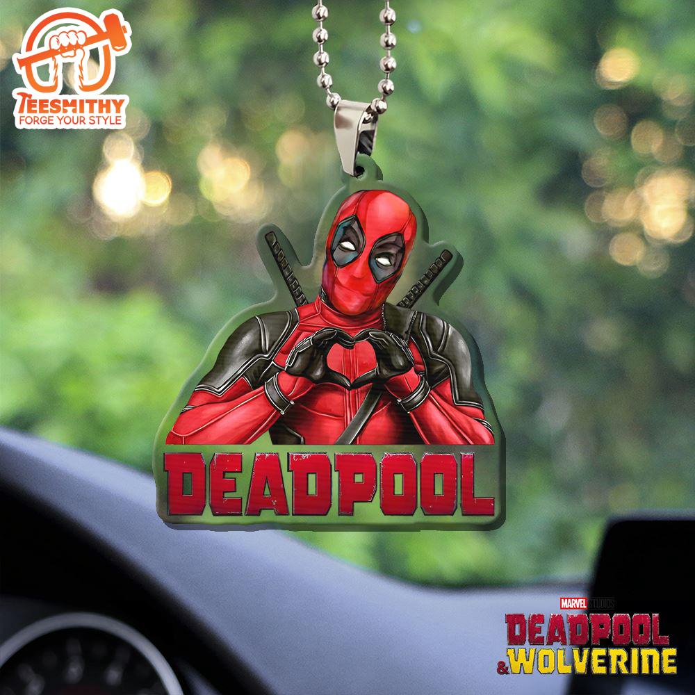 Deadpool x Wolverine Custom shape Clear 1-sided Acrylic Car Ornament Gift For Xmas