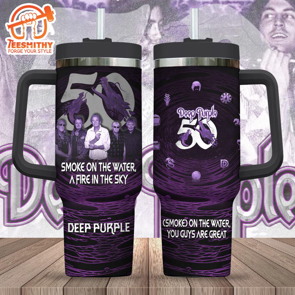 Deep Purple 40oz Stanley Tumbler For Fan Gift Christmas