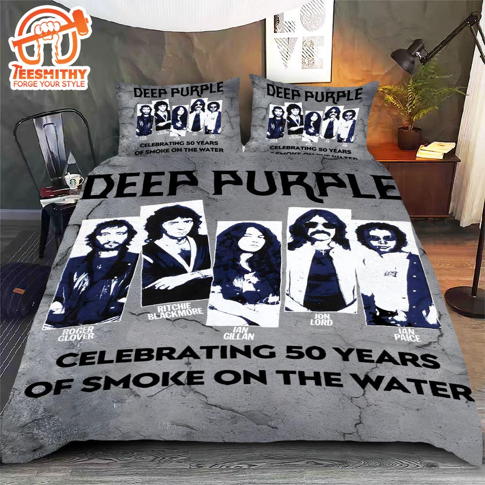 Deep Purple Bedding Set Christmas For Fans