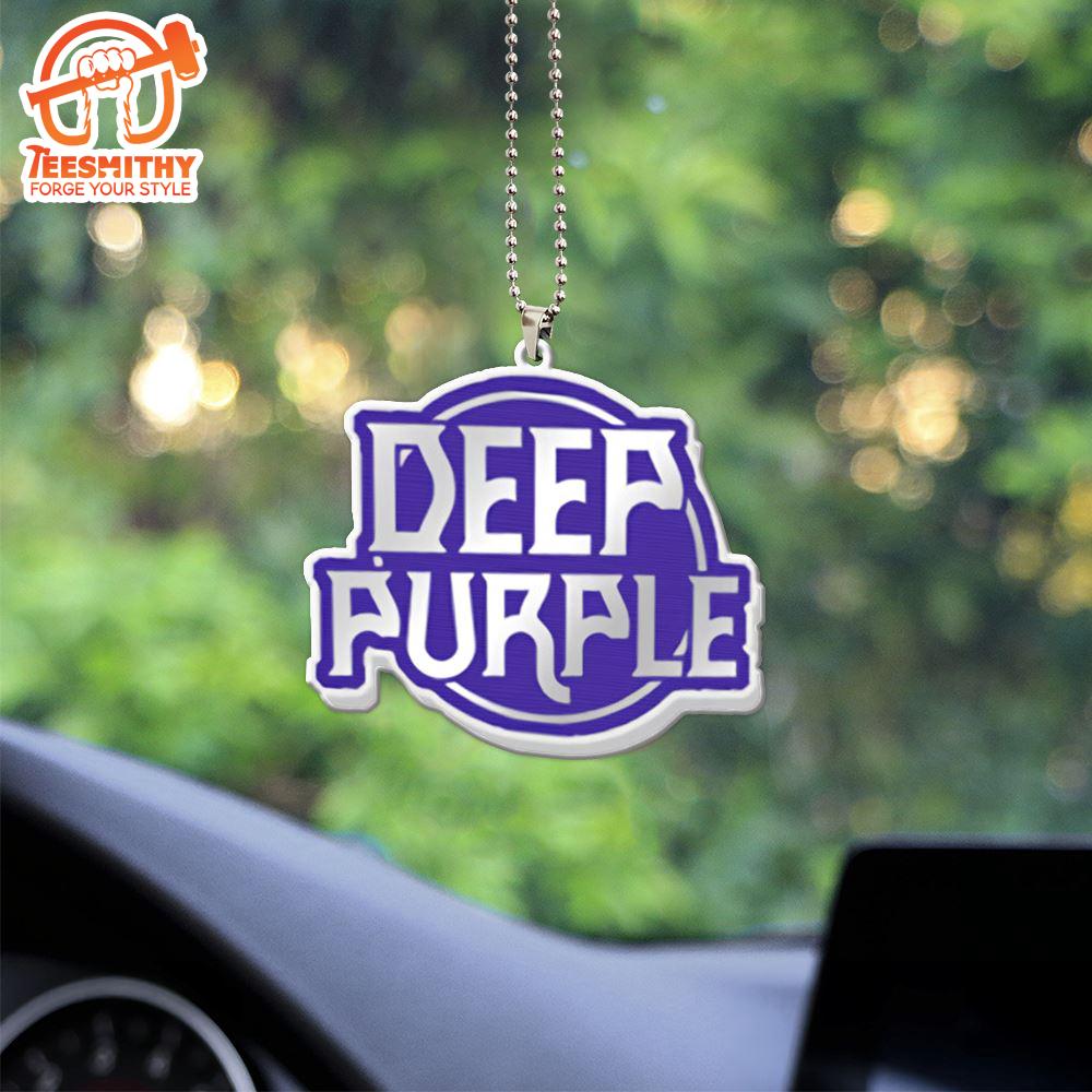 Deep Purple Custom Shape 2-sided Acrylic Car Ornament