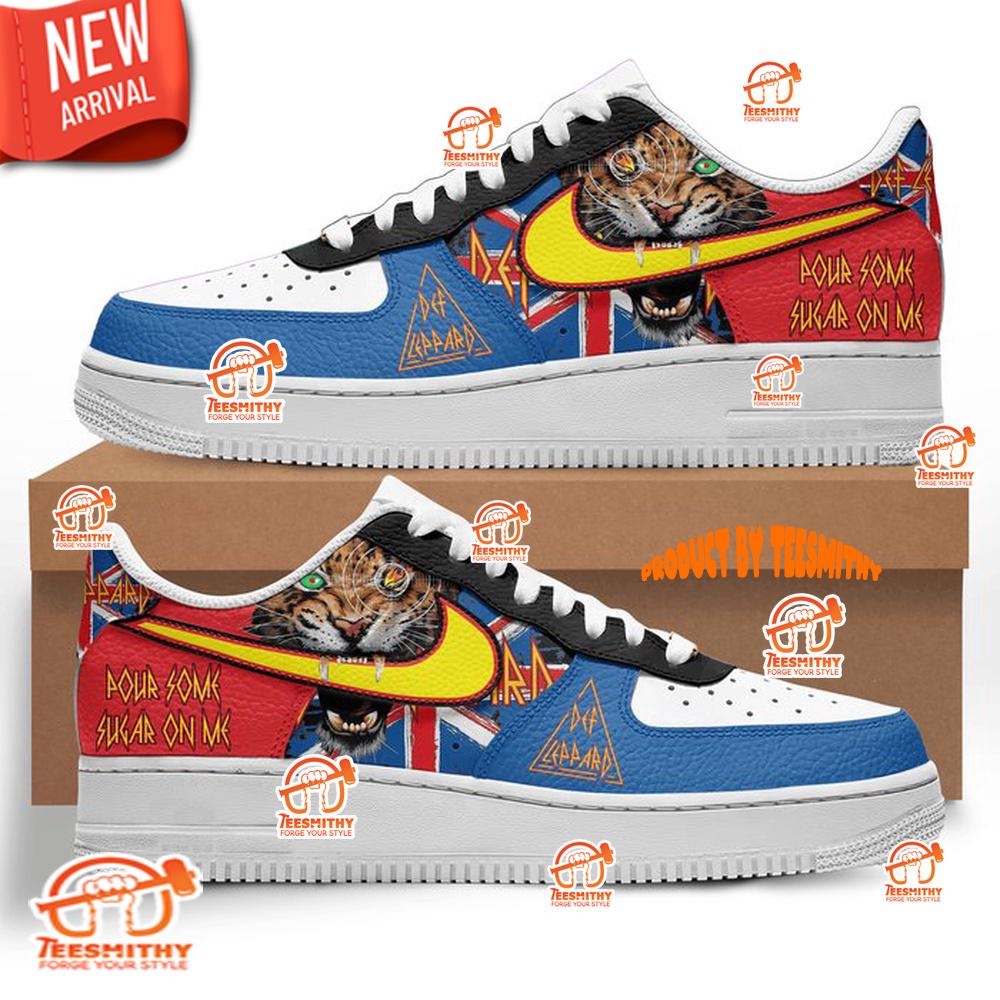 Def Leppard Pour Some Sugar on Me Air Force 1 Shoes