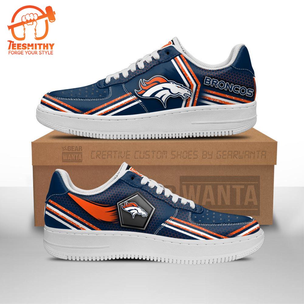 Denver Broncos Air Sneakers Custom Force Shoes For Fans  Gift For Christmas