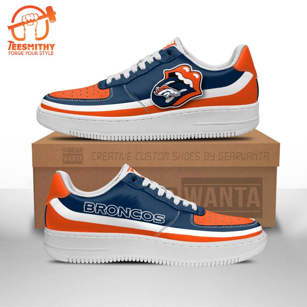 Denver Broncos Air Sneakers Custom Force Shoes Sexy Lips For Fans  Gift For Christmas